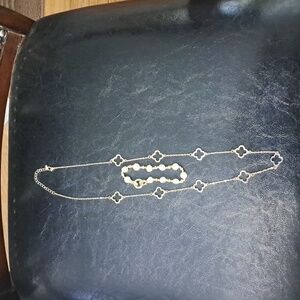 Unbranded accessories necklace and real sea salt pearl bracelet